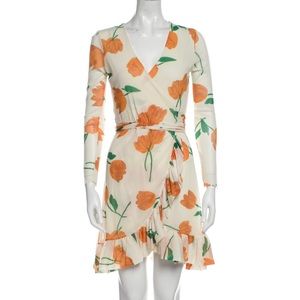Ganni floral print minidress,size M